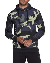 adidas Camouflage Logo Hoodie In Shadow Navy At Nordstrom
