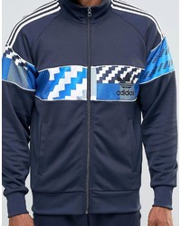 adidas Originals Camo Track Jacket In Blue Ay8283