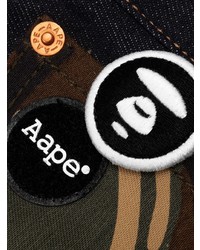 AAPE BY A BATHING APE Aape By A Bathing Ape Logo Embroidered Jeans