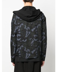 Alchemy Camouflage Print Hooded Shirt