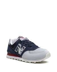 New Balance 574 Navy Camo Sneakers