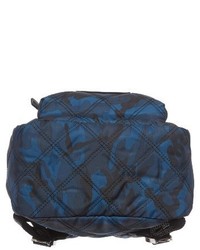 Marc Jacobs Nylon Knot Camo Backpack Blue
