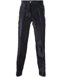 Versus Camouflage Texture Slim Fit Trousers