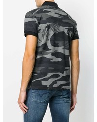 Versace Jeans Camouflage Print Polo Shirt