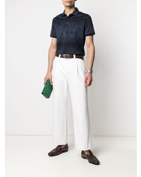 Corneliani Jacquard Cotton Polo Shirt