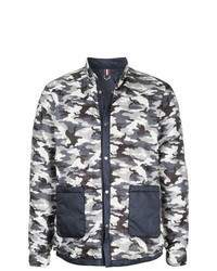 Navy Camouflage Puffer Jacket