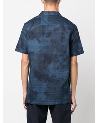 Armani Exchange Camouflage Print Cotton Shirt