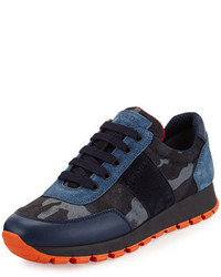 Navy Camouflage Sneakers
