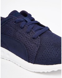 Puma Carson Runner Camo Mesh Navy Sneakers