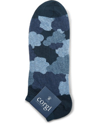Corgi Camouflage Print Cotton Blend Socks
