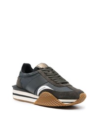 Tom Ford Camouflage Pattern Low Top Sneakers
