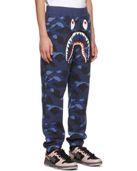 BAPE Navy Camo Shark Lounge Pants