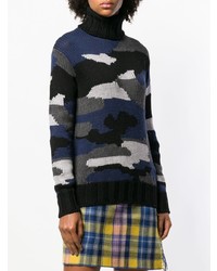 P.A.R.O.S.H. Camouflage Turtleneck Sweater