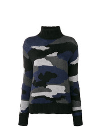 P.A.R.O.S.H. Camouflage Turtleneck Sweater