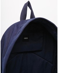 Asos Brand Backpack In Navy