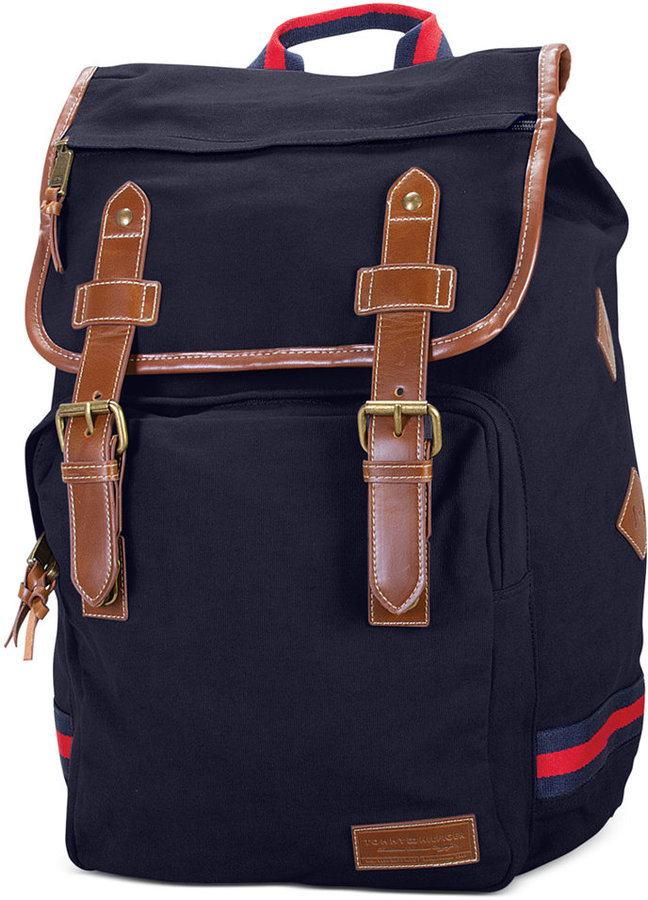 tommy hilfiger canvas backpack