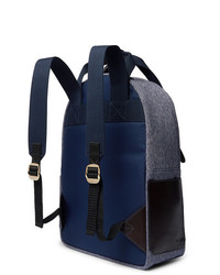 The Workers Club Leather Trimmed Canvas Backpack