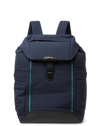 Paul Smith Leather Trimmed Canvas Backpack