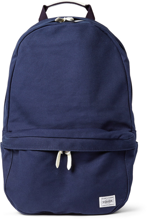 Porter Yoshida Co Beat Leather Trimmed Canvas Backpack, $365 | MR ...