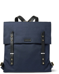 Miansai Santon Leather Trimmed Water Repellent Canvas Backpack