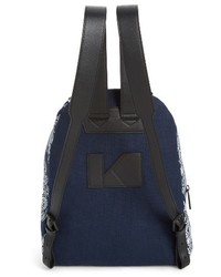 Sloane Bandana Canvas Backpack Blue