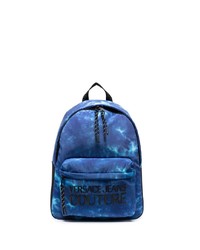 VERSACE JEANS COUTURE Tie Dye Logo Print Backpack