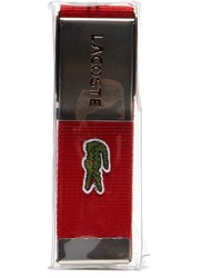 Lacoste Textile Signature Croc Logo Belt
