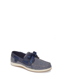 Navy Canvas Boat Shoes