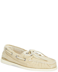 Sperry Ao 2 Eye Salt Washed Canvas Boat Shoes
