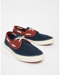 Sperry Topsider Sneaker Boat Shoes In Navy