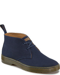 Navy Canvas Boots