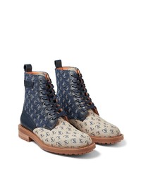 Jimmy Choo Turing Monogram Lace Up Boots