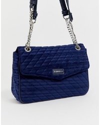 Fiorelli Daphne Large Flapover Quilted Cross Body Bag In Navy