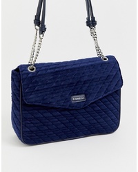 Fiorelli Daphne Small Flapover Quilted Cross Body Bag In Navy
