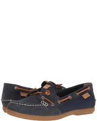 Sperry Coil Ivy Leather Canvas Moccasin Shoes
