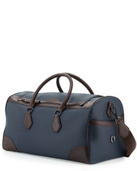 Dunhill Chassis Leather Kit Bag Navy