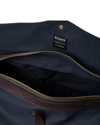 Filson Leather Trimmed Twill Duffle Bag