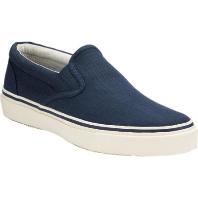 navy canvas slip on shoes