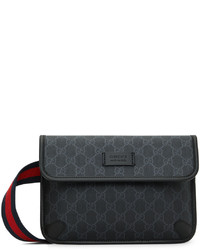 Gucci Black Gg Belt Bag