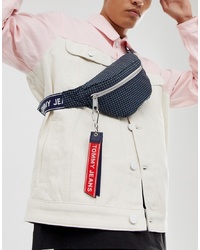 Tommy Jeans Bumbag With Logo Taping In Navy