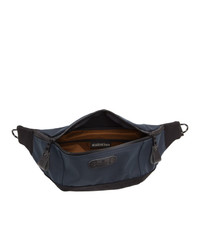 Master-piece Co Navy And Black Slick Waist Bag