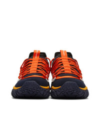 Champion Reverse Weave Navy And Orange Tank High Top Sneakers