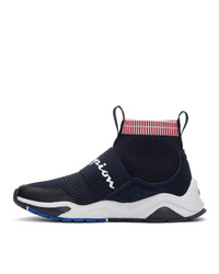 Champion Reverse Weave Navy Rally Pro High Top Sneakers