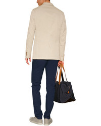 Paul Smith Accessories Canvas Holdall With Leather Handles