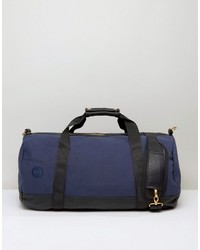 Mi-Pac Canvas Tumbled Carryall In Navy Black