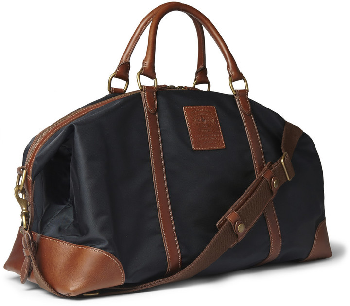 Polo Ralph Lauren Leather Trimmed Canvas Holdall, $500 | MR PORTER ...