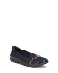 Navy Canvas Loafers