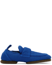 Dries Van Noten Blue Mesh Padded Loafers