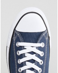 Converse All Star Ox Sneakers In Navy M9697c