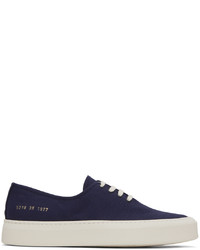 Common Projects Blue Four Hole Sneakers